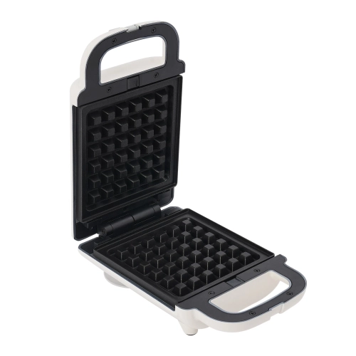 Mini Waffle Maker, Electric ABS Stainless Steel Waffle Sandwich 2-in-1 Breakfast Maker Multi-function Fast Double-sided Heating for Home/Out Picnic