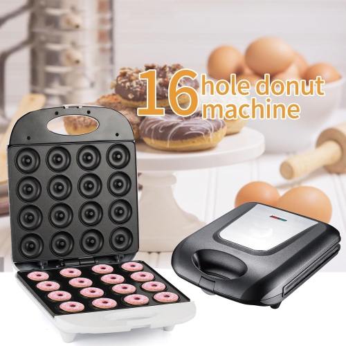 Household electric non-stick 16-hole donut machine breakfast round cake machine double-sided heating baking equipment