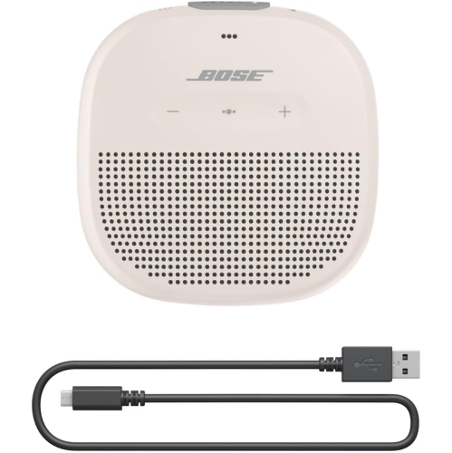 Bose SoundLink Micro Portable Bluetooth Speaker with Waterproof Design - White Smoke