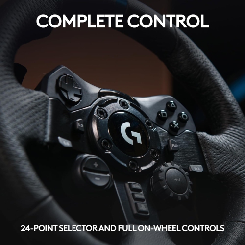 Logitech G923 Racing Wheel and Pedals for PS5, PS4, PC, Mac, TRUEFORCE up to 1000 Hz Force Feedback, Responsive Driving Design, Dual Clutch Launch
