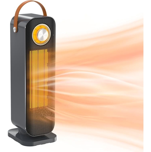 Home Space Heater, Lylia 1500W Portable Electric TPC Ceramic Heater for Bedroom, Overheating & Protection, Energy Efficient Electric Heater for