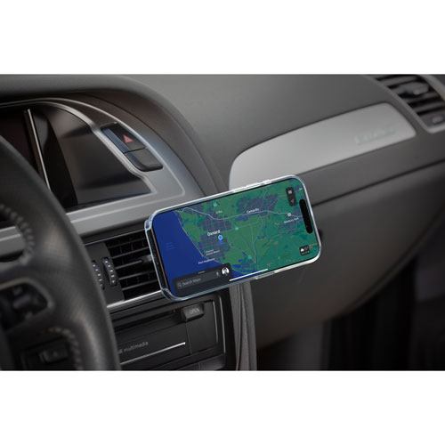 Support de tableau de bord/bouche d'air magnétique sans fil Qi2 25 W MagicMount Charge Pro de Scosche