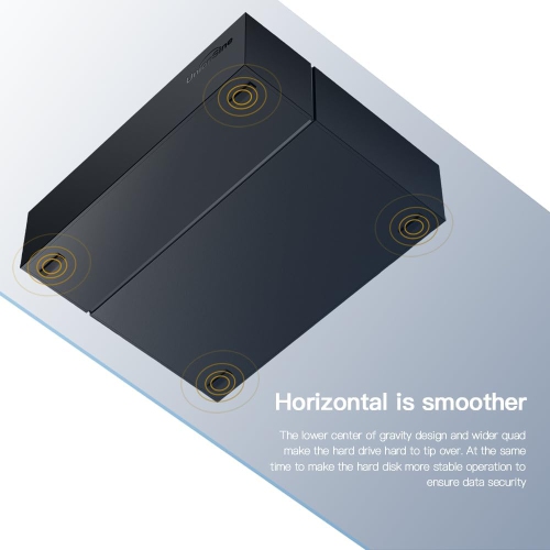 Disque dur externe portatif USB 3.0 10&nbsp;To 3,5&nbsp;po d'UnionSine compatible stockage HDD PC, bureau, portable HD3511 - BO