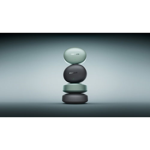 Écouteurs boutons 100 % sans fil à suppression du bruit Buds 4 de OnePlus - Gris tempête