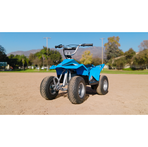 Razor Kids Electric Off Road Mini Dirt Quad Bike 4 Wheeler ATV 24 Volt, Blue