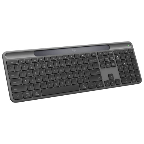 Clavier Bluetooth Signature Slim Solar+ K980 de Logitech - Anthracite - Anglais - Exclusivité Best Buy