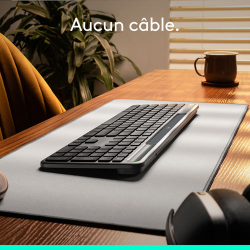 Clavier Bluetooth Signature Slim Solar+ K980 de Logitech - Anthracite - Anglais - Exclusivité Best Buy