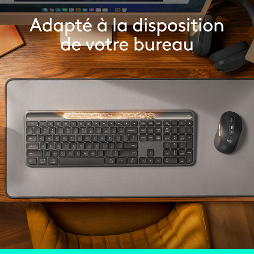 Clavier Bluetooth Signature Slim Solar+ K980 de Logitech - Anthracite - Anglais - Exclusivité Best Buy
