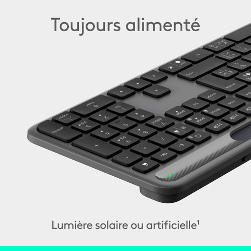Clavier Bluetooth Signature Slim Solar+ K980 de Logitech - Anthracite - Anglais - Exclusivité Best Buy
