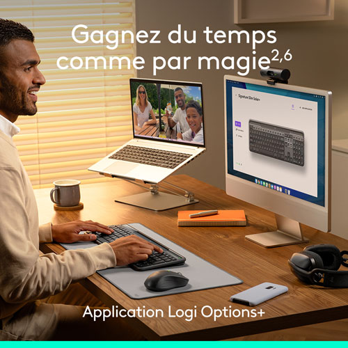 Clavier Bluetooth Signature Slim Solar+ K980 de Logitech - Anthracite - Anglais - Exclusivité Best Buy