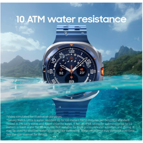 Samsung Galaxy Watch Ultra Smartwatch - 2025 Version, 47mm, Titanium Gray, LTE - Durable Titanium Casing, Cushion Design, Quick Button, AI-Powered