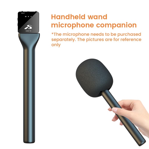 Mic Handle for DJI RODE Microphone Handheld Stand, Interview Microphone Rig for All Lavalier Mic, for Vlogging/ Interview/ Podcast/ Reports