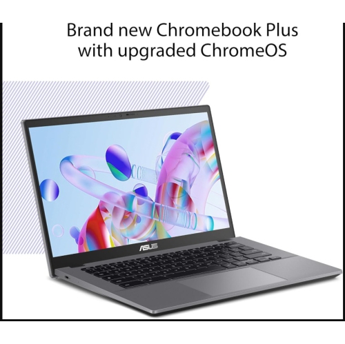 ASUS Chromebook Plus CX34 Laptop 14" FHD Intel i3-1215U Processor 128GB 8GB Chrome OS Gray Refurbished Good