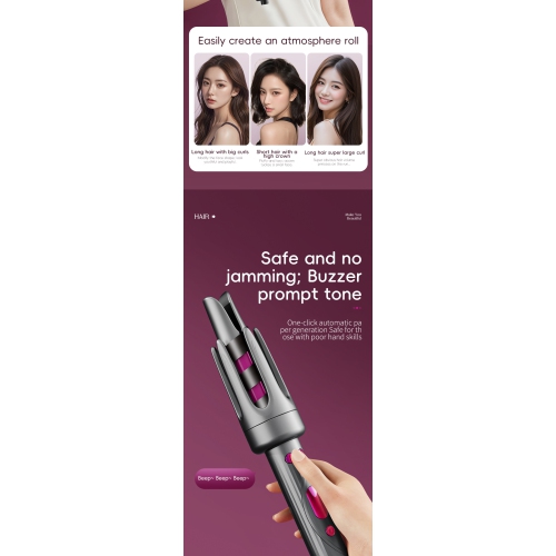 New 32mm fully automatic curling iron with large curls and large waves, negative ion, long-lasting styling, curling iron, US standard