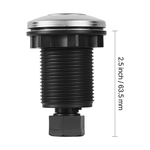 VEVOR Garbage Disposal Air Switch Kit, 2.5" Sink Top Air Switch for Food Waste Disposal, Stainless Steel ON/OFF Push Button for Waste Disposer for