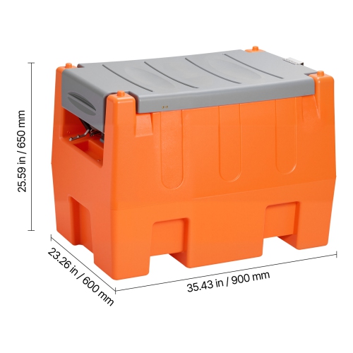 VEVOR 12V DEF Transfer Pump Kit, 8.5 GPM, Diaphragm Irrigation Self Priming Electric Water Pump, with 58 Gallon Tank, Automatic Nozzle, 13.12 ft