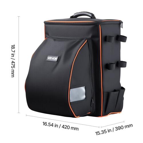 VEVOR 35.6L Welding Backpack, Welder Backpack for Tools and Helmet, 600D Polyester Extreme Gear Pack with Helmet Catch Bag, Multi-Purpose Gear