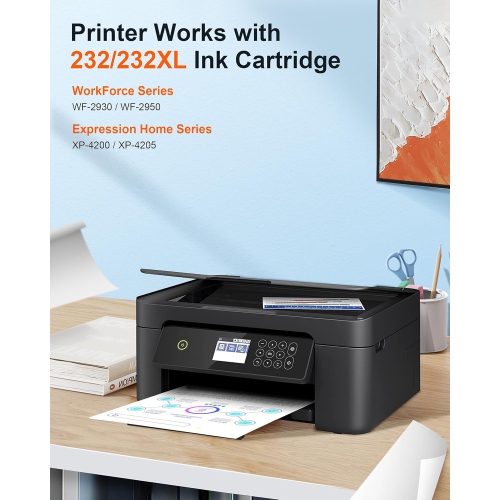 Remplacement réusiné par le modèle T232XL de rechange pour les cartouches d'encre Epson t232 T232XL 232 à haut rendement pour Expression Home XP-4200