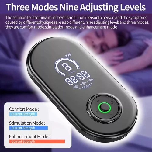 Advanced Therapeutic Sleep Aid Device With Vagus Nerve Stimulation Ear Clip Technology For Insomnia Relief And Deep Relaxation