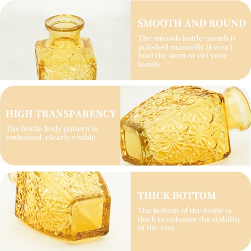 NIERBO Mini Bud Vases Set of 24 Wedding Centerpieces for Tables, Gold Bud Vases for Flowers, Small Flower Vases Suitable for Birthday, Anniversary,