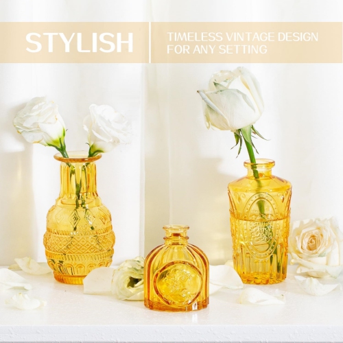 NIERBO Mini Bud Vases Set of 24 Wedding Centerpieces for Tables, Gold Bud Vases for Flowers, Small Flower Vases Suitable for Birthday, Anniversary,