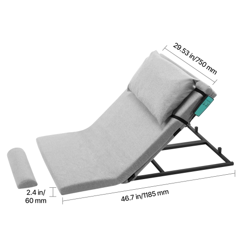 VEVOR 300 lbs Capacity Electric Lifting Backrest for Bed, 4-68° Adjustable Lifting Bed Backrest, with Headrest & Legrest, Machine Washable for