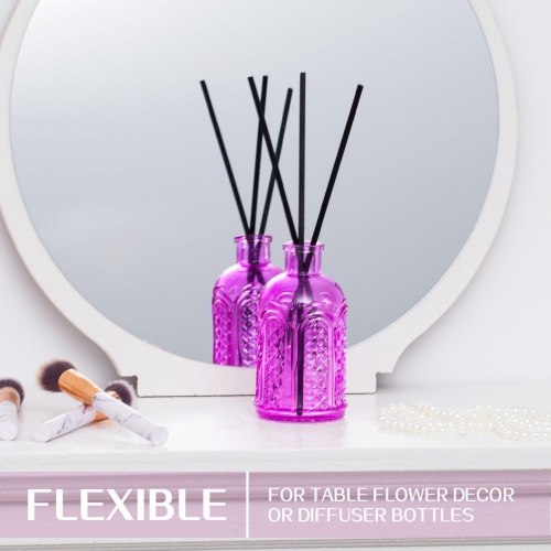 NIERBO Mini Bud Vases Set of 24 Wedding Centerpieces for Tables, Purple Bud Vases for Flowers, Small Flower Vases Suitable for Birthday, Anniversary,