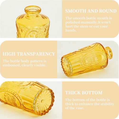 NIERBO Mini Bud Vases Set of 24 Wedding Centerpieces for Tables, Colorful Bud Vases for Flowers, Small Flower Vases Suitable for Birthday,