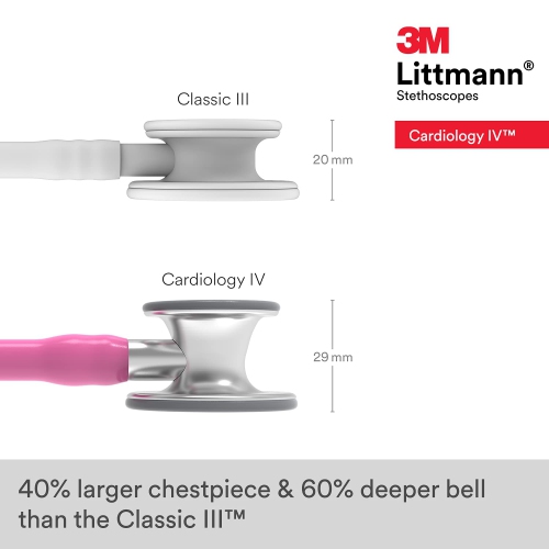 3&nbsp;M Littmann Cardiology IV Stéthoscope de diagnostic, 6159, plus de 2X comme fort