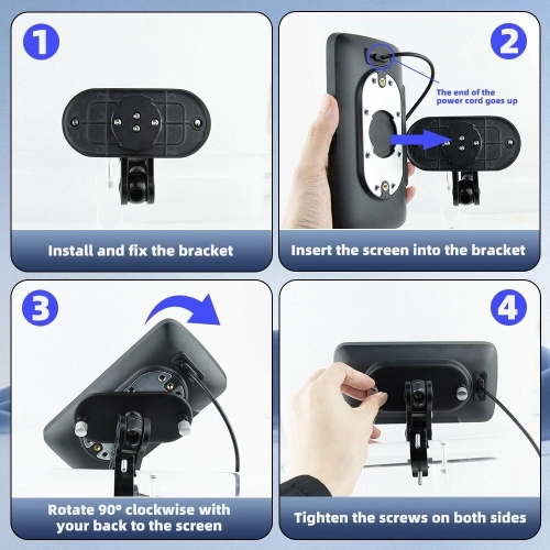 Navigation GPS pour motocyclette 6,25 pouces CarPlay Android Auto Dual Camera IP67