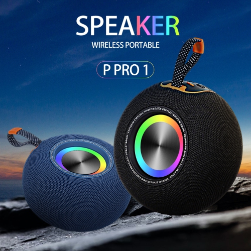 Hot Selling P PRO1 Round Bluetooth Speaker, Outdoor Portable Mini Speaker, Home DIY Portable Subwoofer, Bluetooth Connection, Built-in Lithium