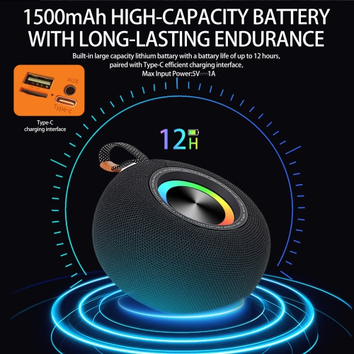 Hot Selling P PRO1 Round Bluetooth Speaker, Outdoor Portable Mini Speaker, Home DIY Portable Subwoofer, Bluetooth Connection, Built-in Lithium