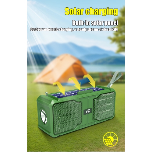 MINI-XTREME3RGB War Drum 3rd Generation Bluetooth Speaker with Plug-in Card and Subwoofer, Portable Built-in Battery - Gray