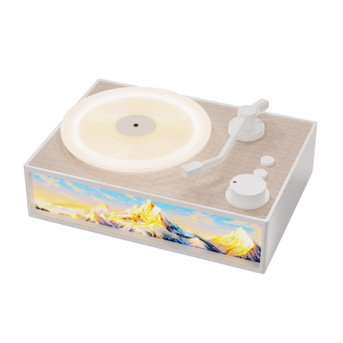 Rosemary Series Aromatherapy Vinyl Record Bluetooth Speaker, Light Painting, Night Light, Wireless Bluetooth Speaker, Rotating Diffuser, Stereo -