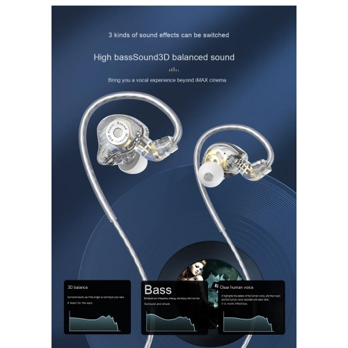 HiFi-level sound quality around-ear noise-canceling headphones with heavy bass and neck-hanging Bluetooth headphones for running and sports with long