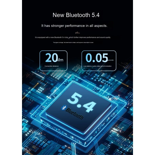 HiFi-level sound quality around-ear noise-canceling headphones with heavy bass and neck-hanging Bluetooth headphones for running and sports with long