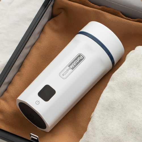 Portable Electric Thermos Cup for Business and Outdoor Travel - 304 Stainless Steel Boiler with Anti-Dry Boil 550ml - US Regulations - White