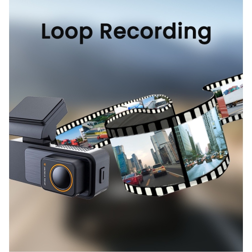 4K Dual-Camera Driving Recorder, Front and Rear Dual Recording, Wi-Fi Mobile Interconnection, Car DVR, HD Wide-Angle Monitoring, G-Sensor