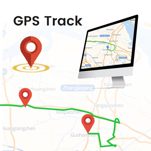 4K dual-camera dashcam with WiFi and GPS, 3.2-inch screen, HD wide-angle monitoring, G-sensor, night vision, loop recording, and in-car DVR