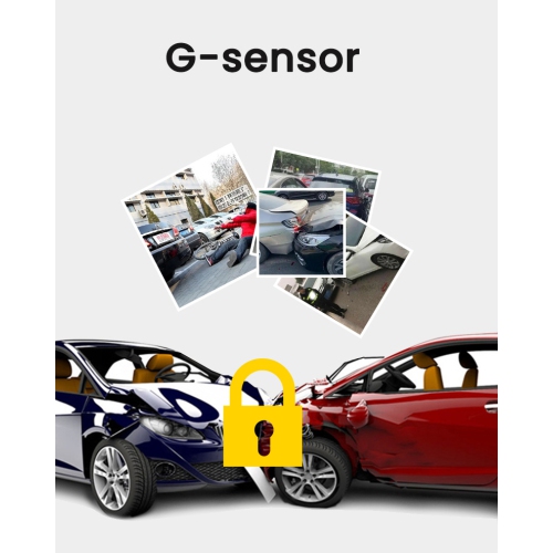 Dual-Camera Dash Cam - 4K Starlight Night Vision, Front and Rear Dual Recording, Wi-Fi Mobile Connectivity, Dual-Lens Car DVR, Gravity Sensor