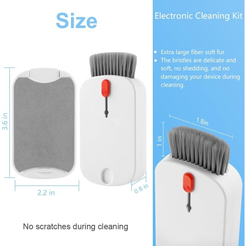5 in 1 electronic cleaning brush, multi-function computer cleaning supplies screen keyboard cleaning brush, suitable for cleaning keyboards, TVs, etc.