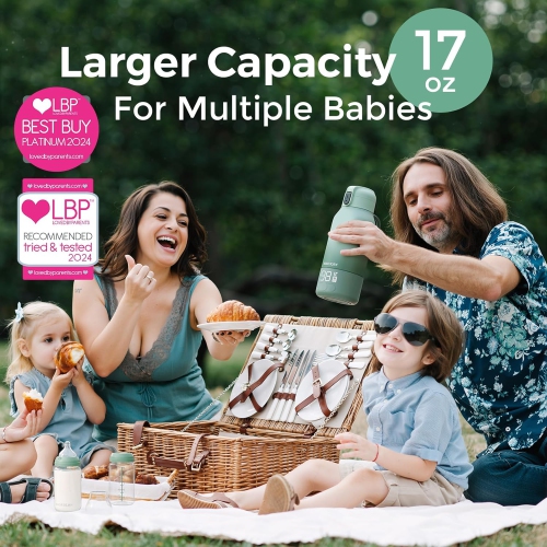 Momcozy 650ml Portable Breast Milk Cooler for Outdoor, 360°Total Cooling for 24Hours & Momcozy Portable Milk Warmer for Travel – Dual Heating for