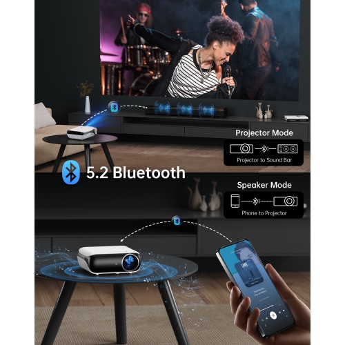 HAPPRUN Official Licensed Google TV Smart Projector