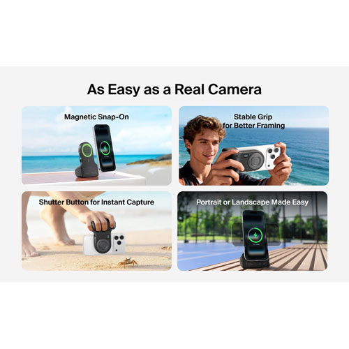 Chargeur portable USB-C de 9300 mAh PowerGrip de Belkin avec câble USB-C - Anthracite