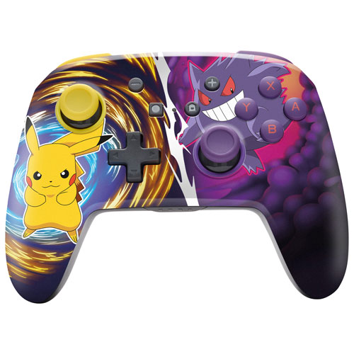 Manette sans fil optimisée de PowerA pour Nintendo Switch - Pikachu Vs. Gengar