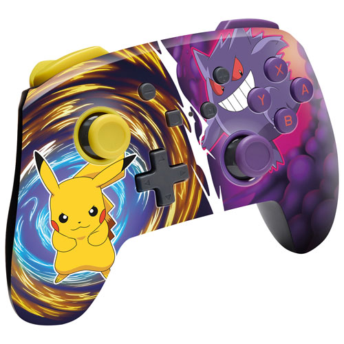 Manette sans fil optimisée de PowerA pour Nintendo Switch - Pikachu Vs. Gengar