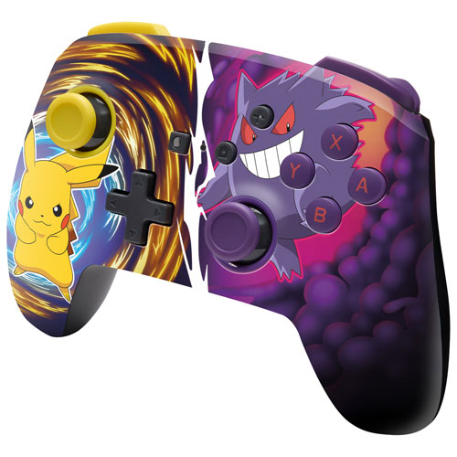 Manette sans fil optimisée de PowerA pour Nintendo Switch - Pikachu Vs. Gengar