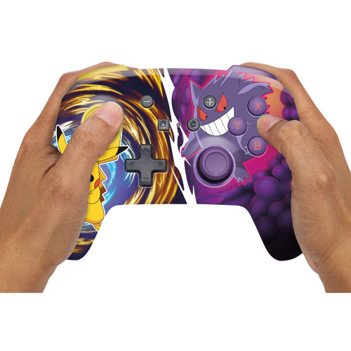 Manette sans fil optimisée de PowerA pour Nintendo Switch - Pikachu Vs. Gengar