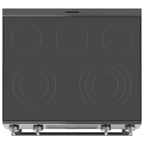 Cuisinière électrique encastrable avec convection véritable et friture à air chaud 5,8 pi³ 30 po de Hisense (HFE3502CAS) - Acier inoxydable