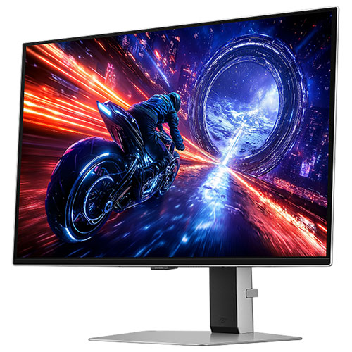 Moniteur de jeu FreeSync DELO incurvé WQHD 500 Hz G6 27 po Odyssey de Samsung avec temps de réponse 0,03 ms gris à gris - Argenté